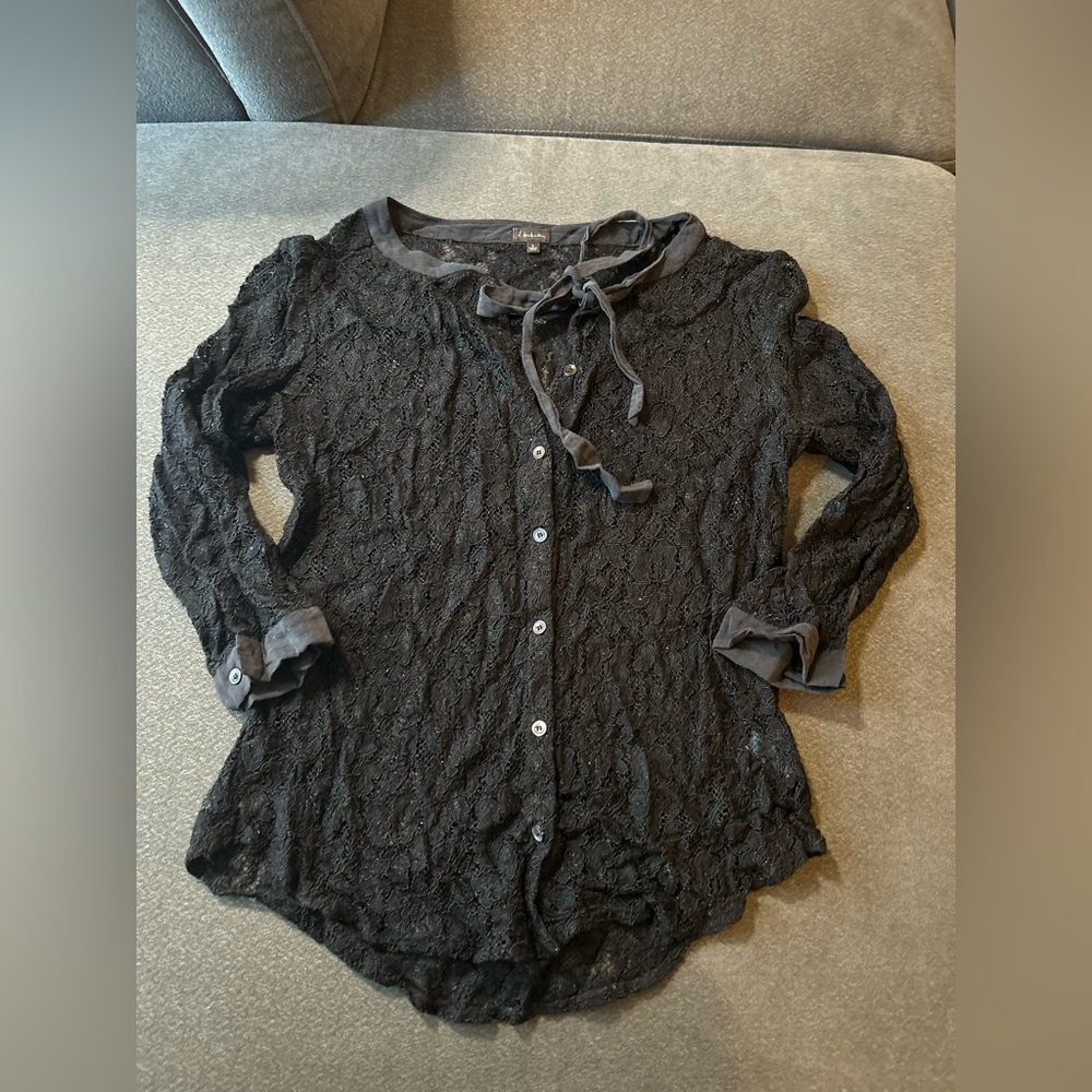 Babaton - Lace Button Up Shirt